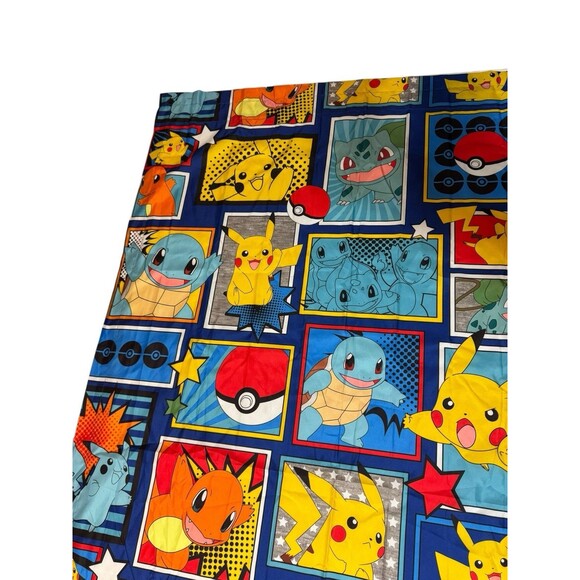Pokemon Kids Room 2 Window Curtains Drapes Set Each Panel 40X65 - Picture 8 of 11